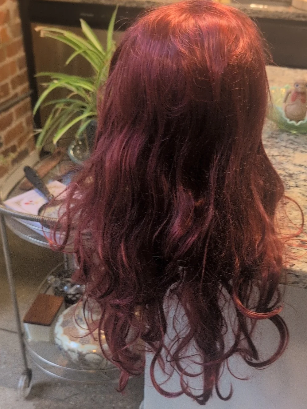 NWOT Stylish Red Burgundy Women’s Wig - Premium Look